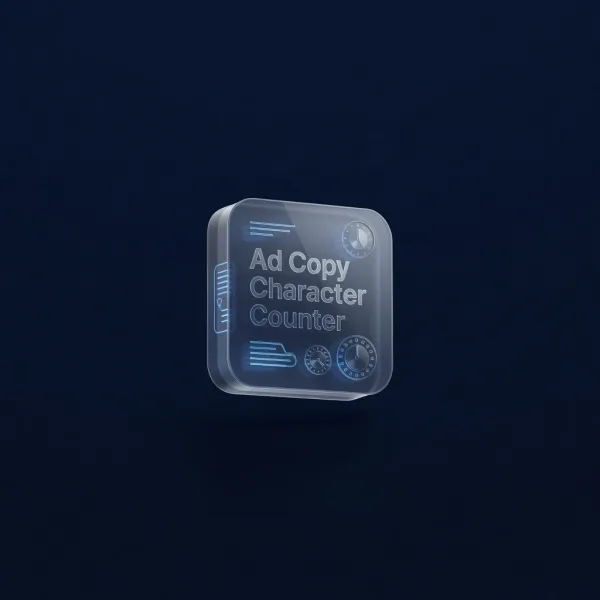 Ad Copy Character Counter - Premium Digital Tool Interface