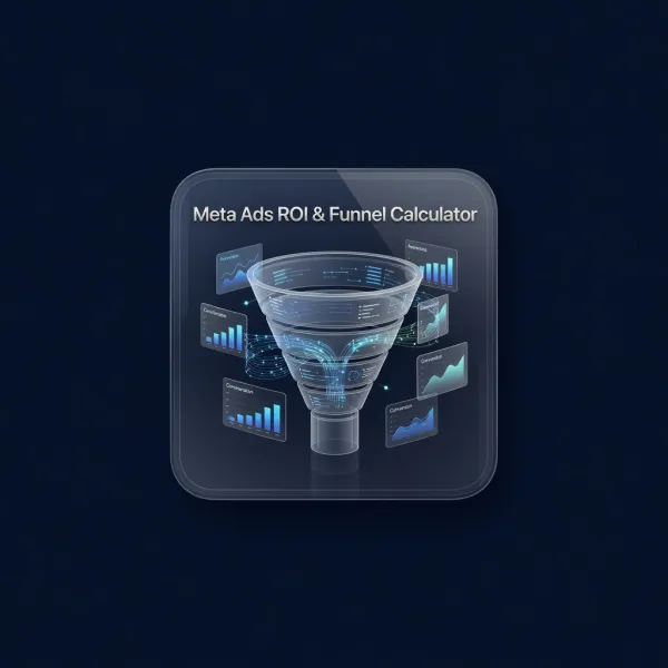 Meta Ads ROI & Funnel Calculator - Premium Digital Tool Interface